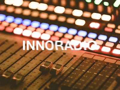 INNORADIO PODCAST STATION branding design graphic design logo typography