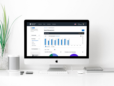 Spend Management Dashboard account dashboard account portal data viz ecommerce spend dashboard ui design ux design