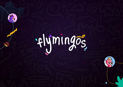 Flymingos branding design graphic design logo
