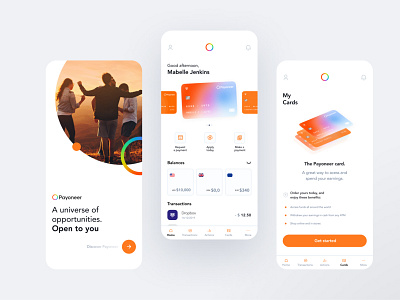 Payoneer Redesign app branding design ui ux website