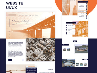 UI/UX Webpage for an Engineer Consultancy Firm. design illustration ui ux we