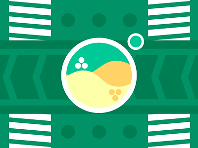 Glass Planet Re-make! calm glass illustration sand vector