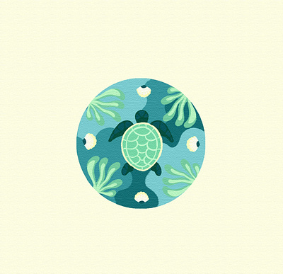 turtle underwater drawing illustration weeklywarmup