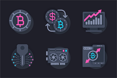 Cryptocurrency 3D Paper Icons 3d app bitcoin blockchain concept conceptual cryptocurrency icon icons logo mining mobile money paper technology ui ux vector web website