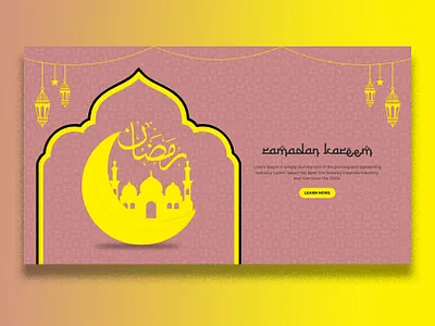 Ramadan web banner Design ads branding design flyer graphic design logo motion graphics web banner