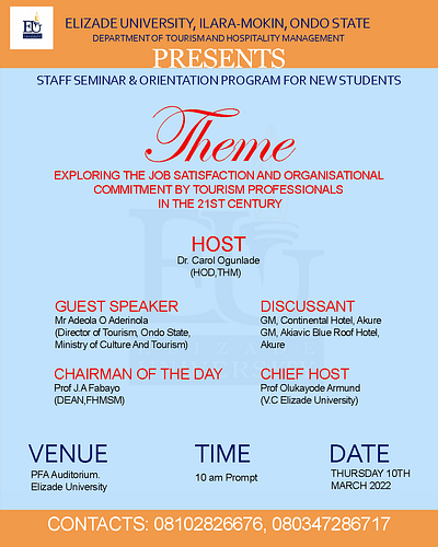 Elizade Flyer Sample graphic design