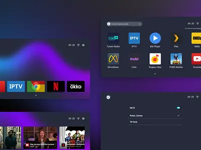 Smart tv OS inspiration interface smart tv smart tv os tv os ui ux