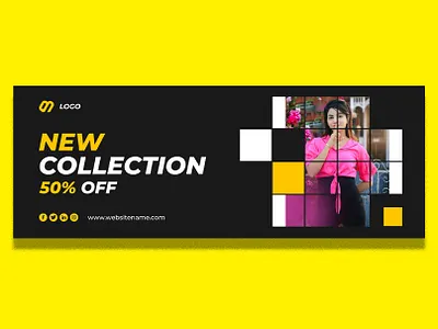 Fashion Sale Facebook Cover Design animation branding design flyer graphic design motion graphics social media