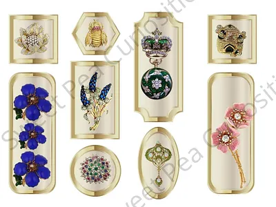 Vintage Jewelry Embellishments for Crafts collage design ephemera folio journal junkjournal