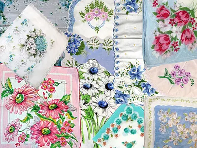 Vintage Linens Collage pages collage design ephemera junkjournal linens vintage