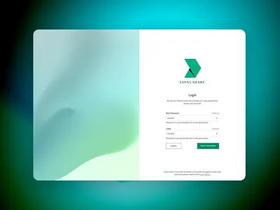 Lions Share Bank Login animation bank brand finance gradient graphic design login logo responsive ui ux web website