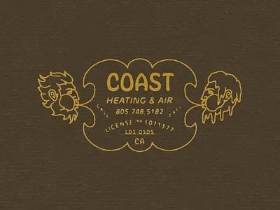 Coast badge branding character fantasy fire graphic design ice identity illustration lettering logo summer typography vintage winter