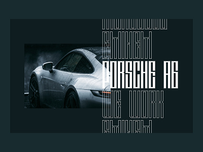 Fonts & Layouts #11 animation branding concept dark design figma font font combination fonts free layout porsche slider template typography ui ux web web design website