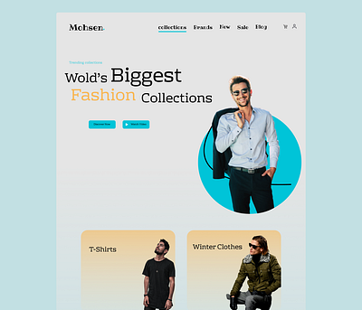 Cloth Store beautiful clothing store design fashion fashion design online store store ui web design for store