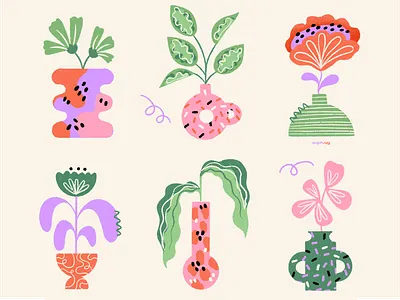 Plant lover botanical design diseño diseño grafico flower graphic design illustration ilustracion plant lover plants procreate