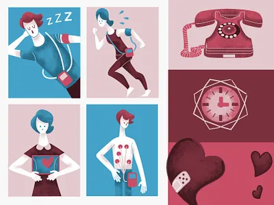 Ilustrations for CYMED web branding design graphic design illustration