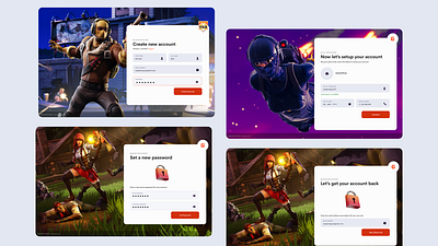 Gamespeak - Web Onboarding Screens 3d community dailui design game gamer gamers games gaming illustration onboarding social streamer ui uid ux uxui web