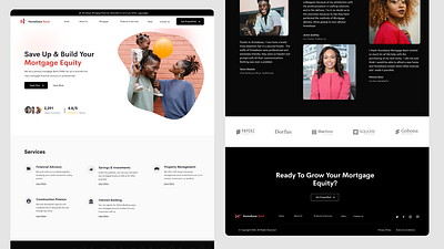 Homebase Bank - Landing Page dailui design fintech fintech web design housing landing page landing page ui loan app loans mortgage mortgage app ui uid ux uxui web web design web ui website design