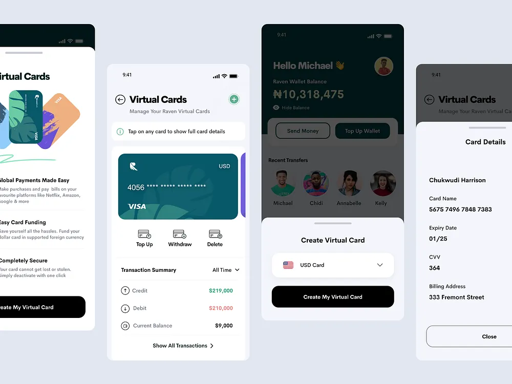 Credit Card UI designs, themes, templates and downloadable graphic ...