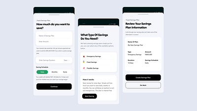 Raven Bank - Savings Feature dailui design finance piggyvest raven raven bank roi savings savings app savings plan savings ui ui uid ux uxui web