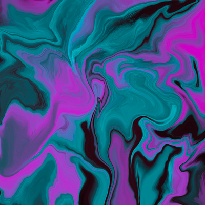 Teal love digital art fluid art modern art relaxing art teal and pink wall art