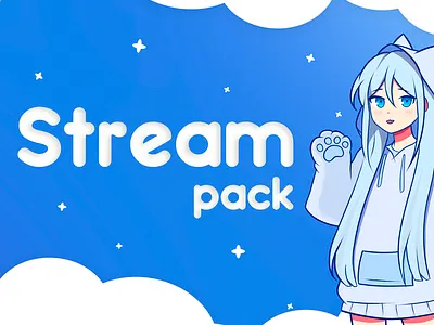 Cute - Premium Stream Pack overlay stream stream overlay twitch twitch overlay