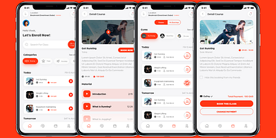 GYM App branding graphic design ui