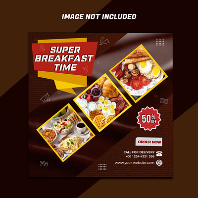 SOCIAL MEDIA POST TEMPLATE 3d ads banner animation branding food banner graphic design logo social media post