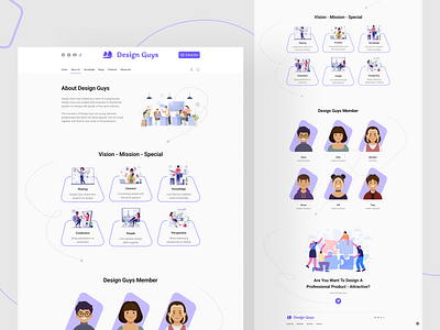 About Page - Design Guys about page about us branding design graphic design illustration ui ui design uidesign web web design website