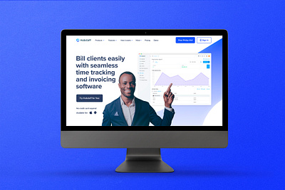Hubstaff Landing Page Design figma redesign ui