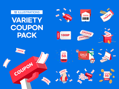 Variety Coupon Pack coupon design design source event event coupon event illustration event source graphic design graphic source illustration promotion promotion coupon sale coupon vector web source