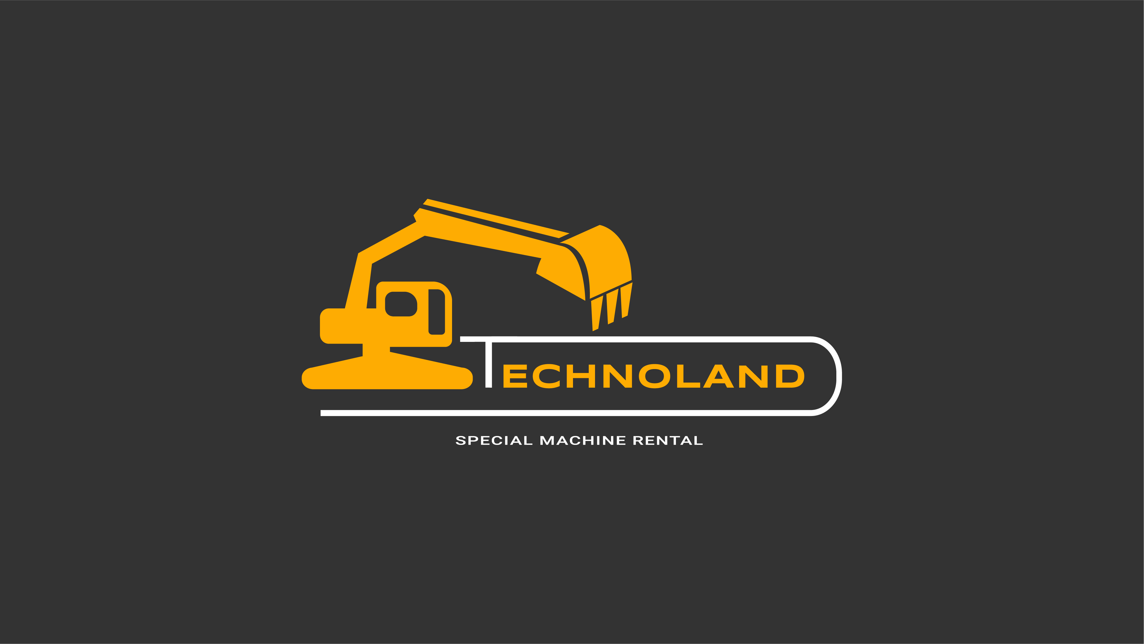 Example of Special rental equipment logo | Technoland | Excavator