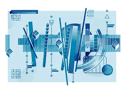 Abstract composition #5 2d compositive design graphic design illustration