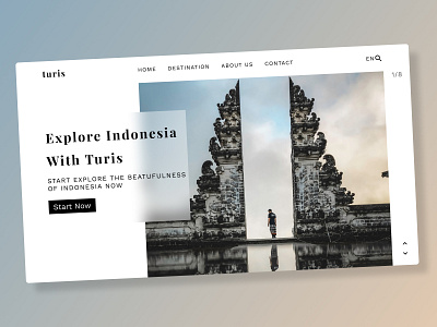 Tourism UI tourism tourist travel travel website ui vacation web design web ui website