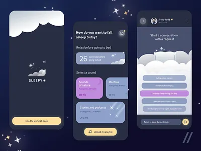 Stop Insomnia Service android app animation app app screen design branding color dashboard design graphic design help illustration insomnia interface ios app logo motion graphics shot ui uiux ux