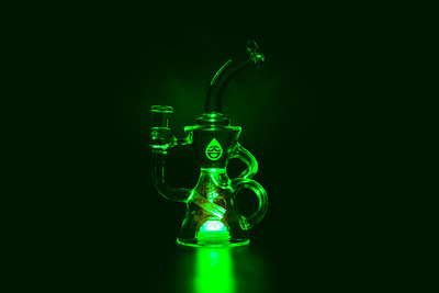 LED Recycler Rig dab rig dome kromedome dab led recycler rig