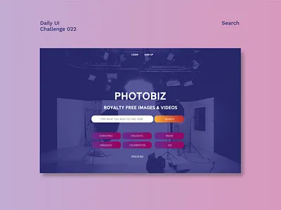 Daily UI #22 - Search dailyui design landing page minimal search ui ux