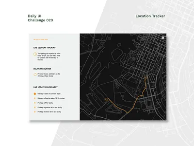 Daily UI #20 - Location Tracker dailyui design location location tracker minimal tracker ui ux
