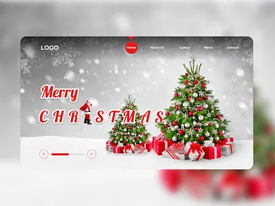 Merry Christmas Web Design app design graphic design illustration ui ux vector