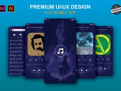 UI/UX DESIGN FOR MOBILE APP adobe illustrator adobe xd ui ui design uiux design user interface design