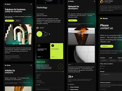 Mirada - Network / Tech - Website responsive [09] concept design minimalist mobile nft responsive tablet technology ui ux web design website