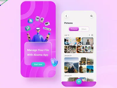 File Manager App 3d app branding design designapp exploration filemanagerapp graphic design illustration mobileapp ui uidesign