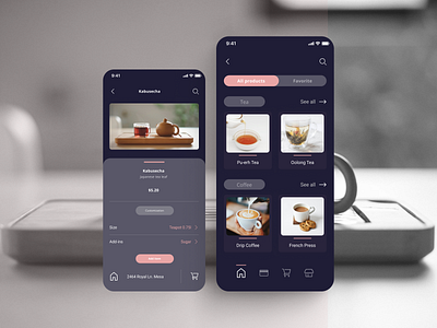 Drink Menu app design application dailyui dailyuichallenge design figma ui