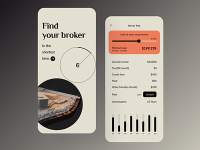 Home Mortgage Mobile App apartment app broker home housing minimal mortgage properties property real estate real estate agency real estate agent real estate design realestate realestateagent realestatelife realtor rent ui ux