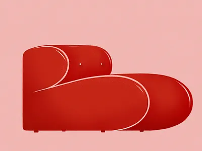 B 36daysoftype armchair baloon illustration leather typedesign typography