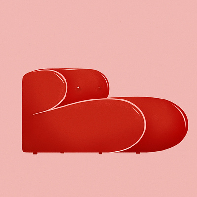 B 36daysoftype armchair baloon illustration leather typedesign typography