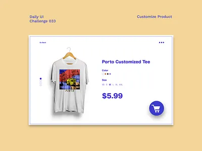 Daily UI #33 - Customize Product customize product dailyui design landing page minimal ui ux
