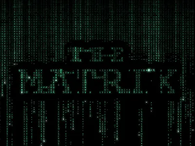 The Matrix - A generative NFT art code dark effect generative green matrix nft rain raining streaming