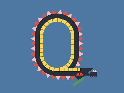 Q for 36daysOfType art books design dragon dungeons editorial fantasy history illustration magazine medieval poster warrior