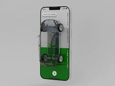 EV Car charging style frames 3d app design c4d product design ui